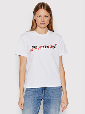 The Kooples The Kooples T-Shirt FTSC25028K Biały Regular Fit