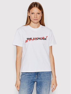 The Kooples The Kooples Тишърт FTSC25028K Бял Regular Fit
