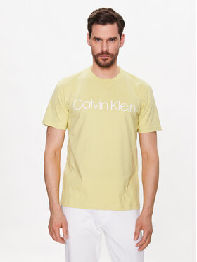 Calvin Klein Calvin Klein Tricou Front Logo K10K103078 Galben Regular Fit