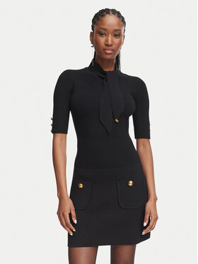 Elisabetta Franchi Elisabetta Franchi Kokteilinė suknelė AM-04S-66E2-V450 Juoda Slim Fit