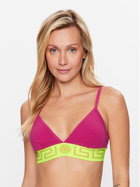 Versace Versace Trikotni nedrček Greca 1000656 Roza