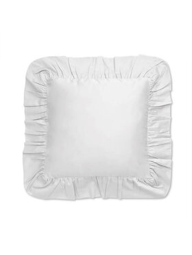 White pocket White pocket Poszewka na poduszkę z falbanką Biały