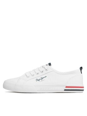 Pepe Jeans Tenis Superge Brady Basic Boy PBS30549 Bela