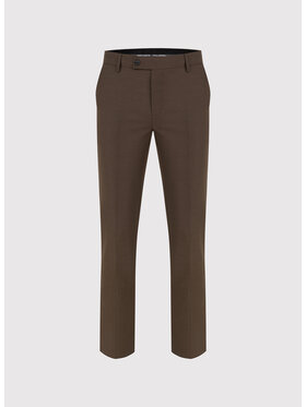 Pako Lorente Pako Lorente Spodnie garniturowe P26SF-6G-010 Brązowy Slim Fit