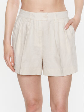 Sisley Sisley Шорти от плат 4AGHL900Q Бежов Regular Fit
