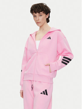 adidas adidas Світшот Future Icons 3-Stripes JE0175 Рожевий Regular Fit