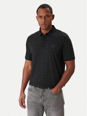 KARL LAGERFELD KARL LAGERFELD Polo 745071 561251 Czarny Regular Fit