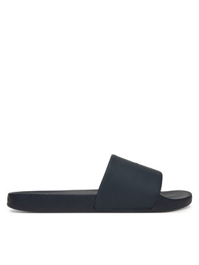 Calvin Klein Calvin Klein Klapki Pool Slide W/ Ck Square HM0HM01754 Granatowy