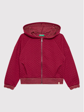 United Colors Of Benetton United Colors Of Benetton Bluza 3V8AC5018 Bordowy Regular Fit