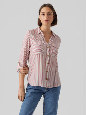 Vero Moda Vero Moda Koszula Bumpy 10275283 Różowy Regular Fit