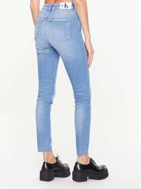 Calvin Klein Jeans Jeans Hlače J20J220853 Modra Skinny Fit