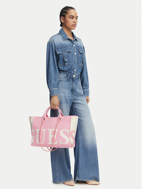 Guess Guess Дамска чанта E6GZ03 WP750 Светлорозов