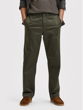 Selected Homme Selected Homme Chino kalhoty Salford 16080159 Zelená Loose Fit