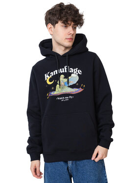 Kamuflage Kamuflage Bluza Get High Czarny Comfortable Fit