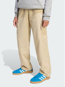 adidas adidas Spodnie materiałowe 155651 Beżowy Regular Fit