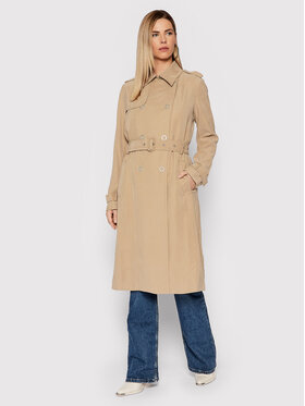 Guess Guess Trench Gemma W2RL02 WE0K0 Bež Slim Fit
