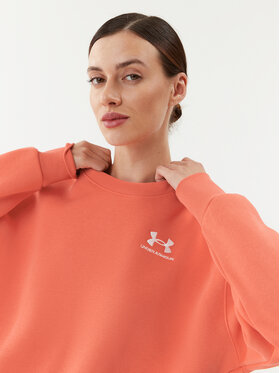 Under Armour Jopa Essential Flc Os Crew 1379475 Rdeča Loose Fit