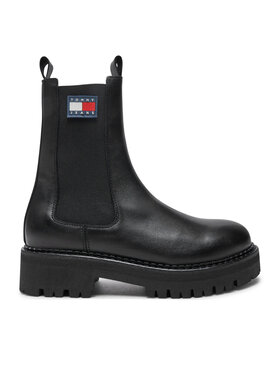 Tommy Jeans Tommy Jeans Μποτάκια με λάστιχο Urban Chelsea EN0EN02629 Μαύρο