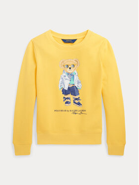 Lauren Ralph Lauren Lauren Ralph Lauren Bluza Bearfleece 313926017001 Żółty Regular Fit