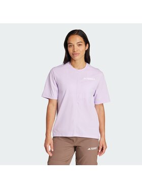 adidas adidas Koszulka techniczna 139625 Fioletowy Regular Fit