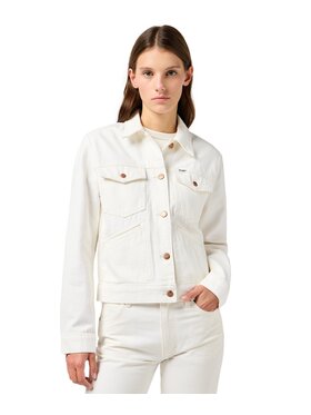 Wrangler Wrangler Kurtka jeansowa 112362589 Biały Regular Fit