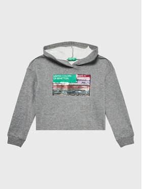 United Colors Of Benetton United Colors Of Benetton Bluza 35TMC201N Szary Relaxed Fit