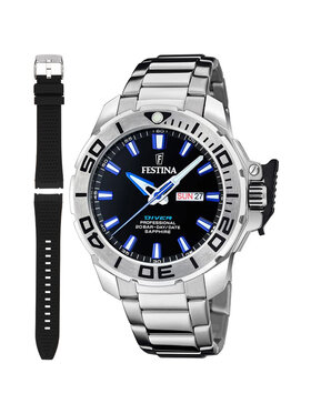 Festina Festina Zegarek F20665-3 Srebrny