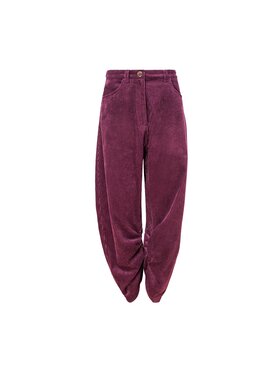 MANDRAGORA MANDRAGORA Pantaloni da donna Barro Rosso Standard Fit