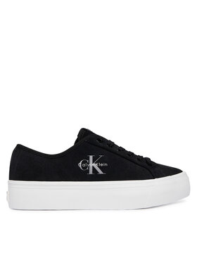 Calvin Klein Calvin Klein Αθλητικά Vulc Flatf Laceup Suede HW0HW03088 Μαύρο