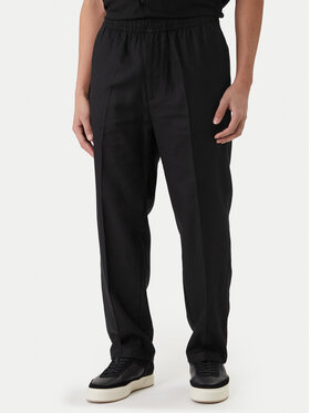 Calvin Klein Calvin Klein Kalhoty z materiálu LV04LF619G Černá Straight Fit