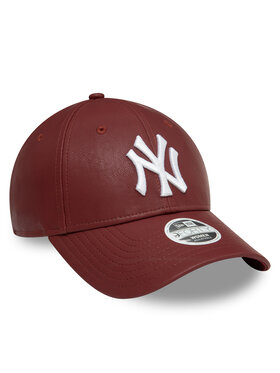 New Era New Era Czapka z daszkiem New York Yankees Crinkled Pu 9Forty 60595395 Bordowy