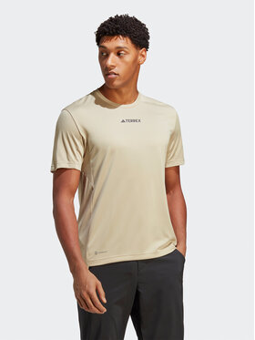 adidas adidas T-shirt Terrex Multi T-Shirt HM4045 Beige Regular Fit