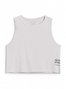 4F 4F Tank top HALNY Szary jasny Regular Fit