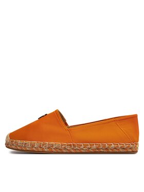 Tommy Hilfiger Espadrile Th Satin Flat Espadrille FW0FW07881 Oranžna