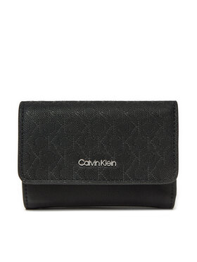 Calvin Klein Calvin Klein Maža Moteriška Piniginė Ck Must Small Trifold_Mono K60K612829 Juoda