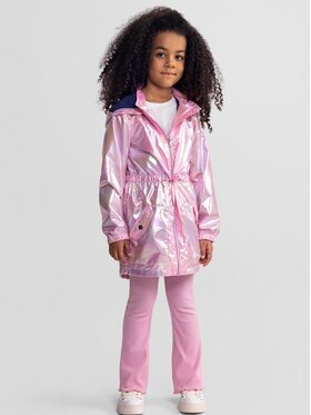 minoti minoti Kurtka przeciwdeszczowa 18COAT21 Różowy Regular Fit