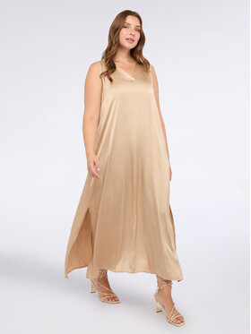 Fiorella Rubino Fiorella Rubino Sukienka wieczorowa 7012L001179N018 Złoty Over Fit