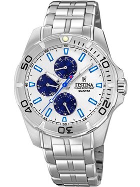 Festina Festina Zegarek F20445/1 Srebrny