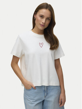 Vero Moda Vero Moda Tričko Sara 10311633 Biela Regular Fit