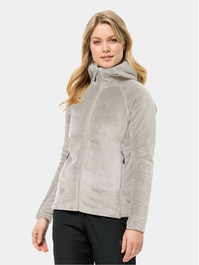 Jack Wolfskin Jack Wolfskin Polar Rotwand Hooded Fz 1710742 Szary Regular Fit