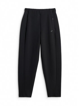 4F 4F Παντελόνι φόρμας ESSENTIAL 3 Μαύρο Regular Fit