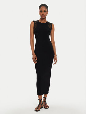 TWINSET TWINSET Rochie tricotată 242TP3190 Negru Slim Fit