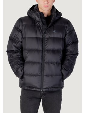 Calvin Klein Jeans Calvin Klein Jeans Μπουφάν πουπουλένιο LS NYLON ZIP OFF HOO Μαύρο Casual Fit