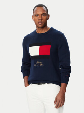 Tommy Hilfiger Tommy Hilfiger Пуловер MW0MW44816 Тъмносин Regular Fit