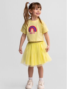 minoti minoti Spódnica tiulowa 30SKIRT100 Żółty Regular Fit
