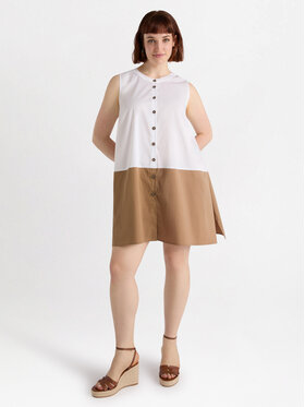 Fiorella Rubino Fiorella Rubino Sukienka codzienna 7062L001167N0S1 Biały A-Line Fit