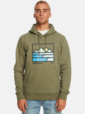 Quiksilver Quiksilver Bluză Landscape Lines Otlr EQYFT04832 Kaki Regular Fit