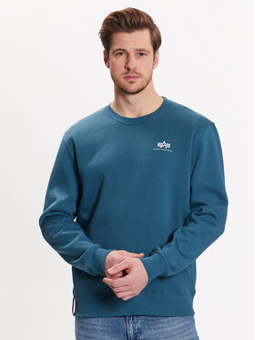 Alpha Industries Alpha Industries Džemper Basic Sweater Small Logo Tamnoplava Regular Fit