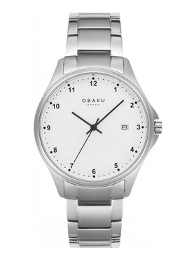 Obaku Obaku Zegarek V272LDTWST Srebrny