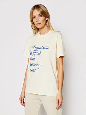 Local Heroes Local Heroes Тишърт Someone Cares SS21T0018 Бежов Regular Fit